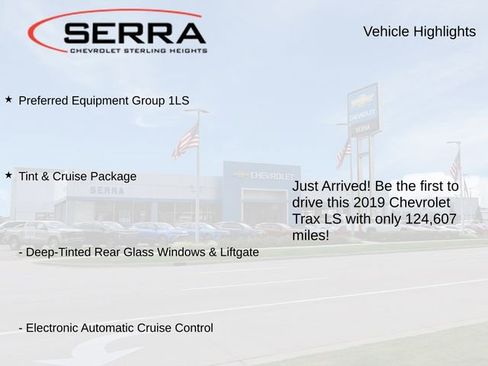 Used 2019 Chevrolet Trax LS w/ Tint and Cruise Package image 3