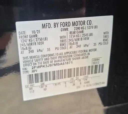Used 2021 Ford Edge SEL w/ Convenience Package FWD image 58