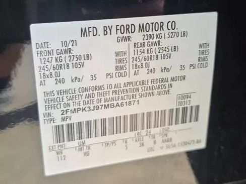 Used 2021 Ford Edge SEL w/ Convenience Package FWD image 58