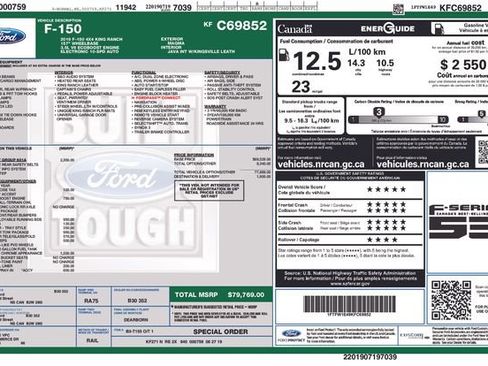 Used 2019 Ford F150 King Ranch w/ Equipment Group 601A Luxury image 7