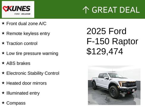 Used 2025 Ford F150 Raptor w/ Equipment Group 803A Raptor R AWD/4WD image 2