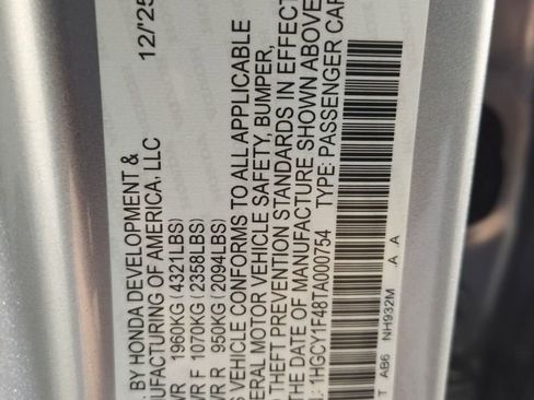 Certified 2026 Honda Accord SE image 33