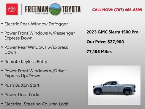 Used 2023 GMC Sierra 1500 Pro w/ Trailering Package RWD image 12