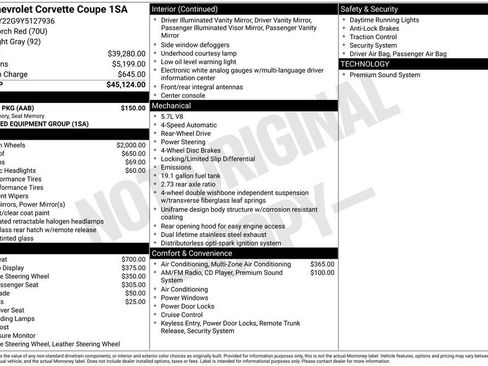 Used 2000 Chevrolet Corvette Coupe w/ Memory Pkg image 36