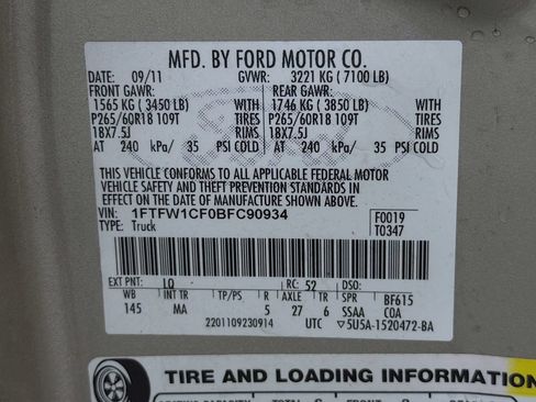 Used 2011 Ford F150 XLT w/ XLT Chrome Pkg RWD image 21