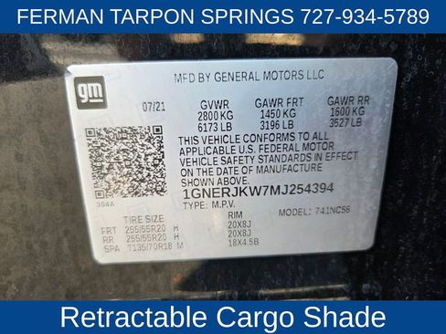 Used 2021 Chevrolet Traverse RS w/ LPO, Floor Liner Package image 24