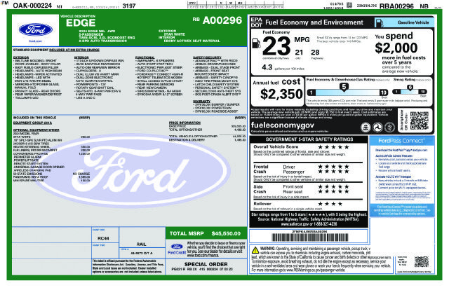 Certified 2024 Ford Edge SEL w/ Convenience Package AWD/4WD image 5