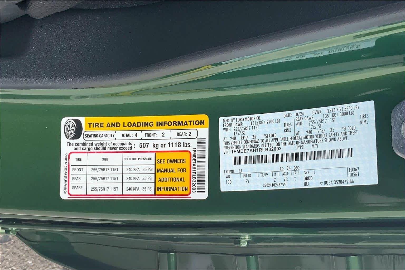 Certified 2024 Ford Bronco Big Bend AWD/4WD image 31