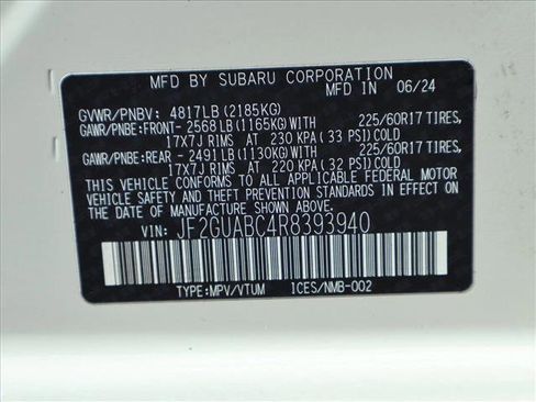 Certified 2024 Subaru Crosstrek 2.0i AWD/4WD image 24