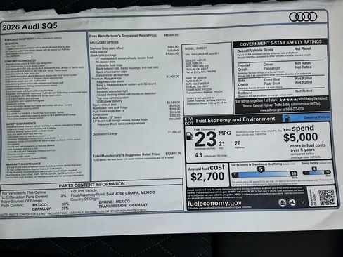 New 2026 Audi SQ5 Premium Plus AWD/4WD image 47