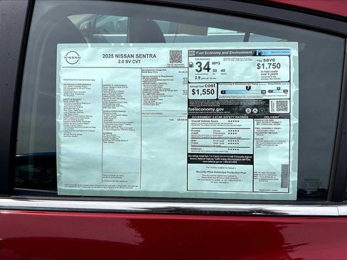 New 2025 Nissan Sentra SV w/ All-Weather Package image 17