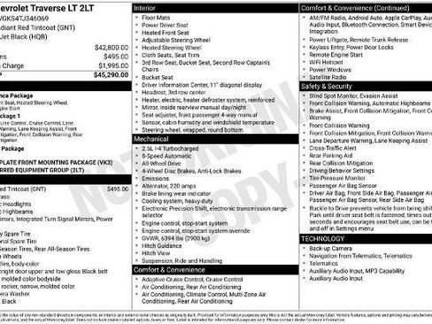 New 2026 Chevrolet Traverse LT AWD/4WD image 2