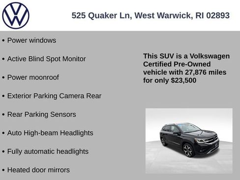 Certified 2023 Volkswagen Taos SEL image 13