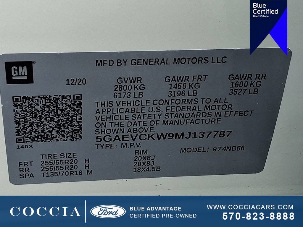 Used 2021 Buick Enclave Avenir w/ Avenir Technology Package AWD/4WD image 27