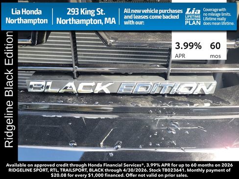 New 2026 Honda Ridgeline Black Edition image 11