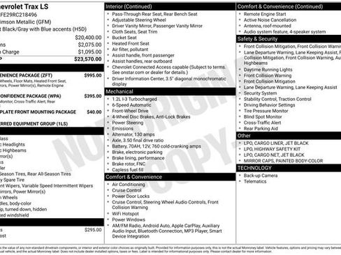 Used 2024 Chevrolet Trax LS w/ LS Convenience Package image 2