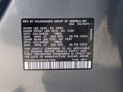 Used 2024 Volkswagen Atlas SE image 20