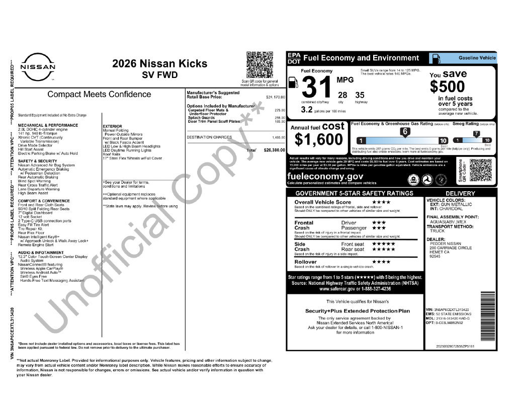 Used 2026 Nissan Kicks SV FWD image 5
