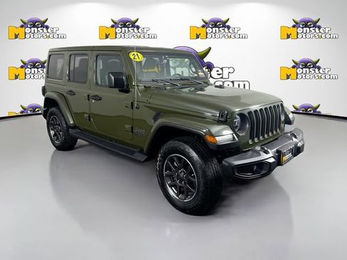 Used 2021 Jeep Wrangler Unlimited Sahara AWD/4WD image 3