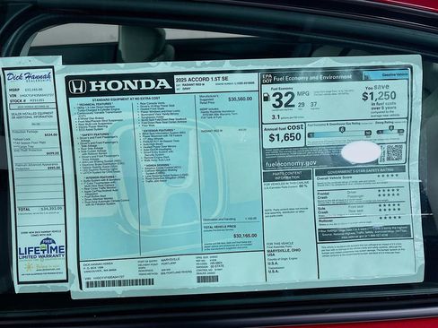 New 2025 Honda Accord SE image 24