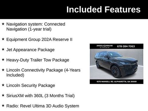 New 2026 Lincoln Navigator Reserve w/ Jet Appearance Package AWD/4WD image 6