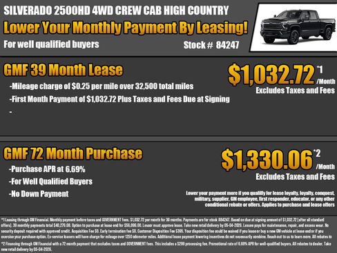 New 2026 Chevrolet Silverado 2500 High Country w/ Midnight Edition AWD/4WD image 2