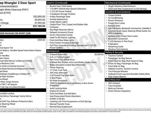 Used 2025 Jeep Wrangler Sport AWD/4WD image 31