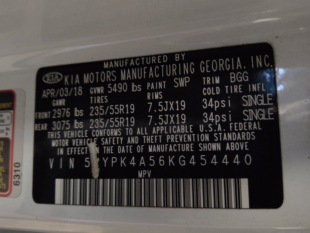 Used 2019 Kia Sorento SX w/ SX Touring Package FWD image 33
