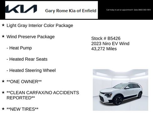 Certified 2023 Kia Niro Wind w/ Wind Preserve Package FWD image 7