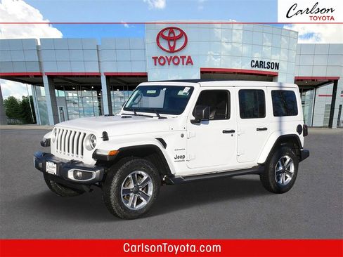 Used 2021 Jeep Wrangler Unlimited Sahara w/ Uconnect 4C Nav & Sound Group image 1