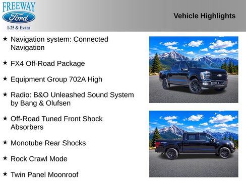 Used 2025 Ford F150 Platinum w/ Equipment Group 702A High AWD/4WD image 2