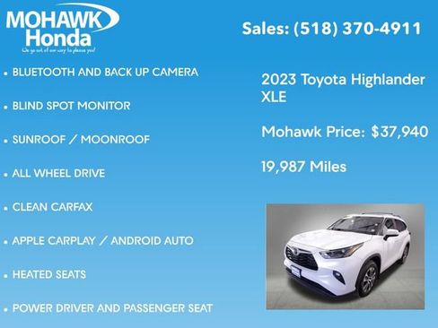 Used 2023 Toyota Highlander XLE image 7