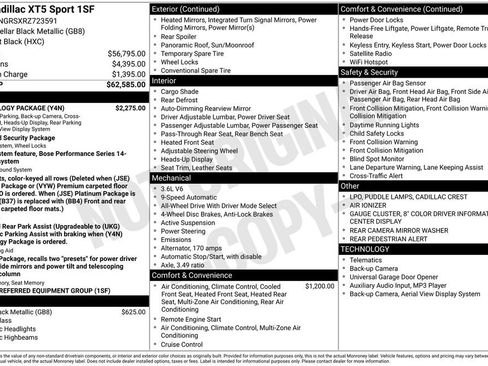 Used 2024 Cadillac XT5 Sportv w/ Technology Package image 16