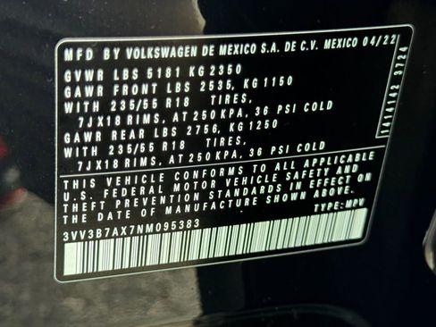 Used 2022 Volkswagen Tiguan SE FWD image 27