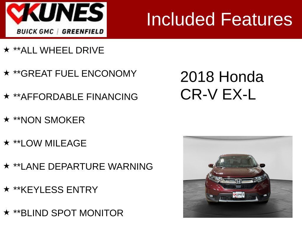 Used 2018 Honda CR-V EX-L image 3