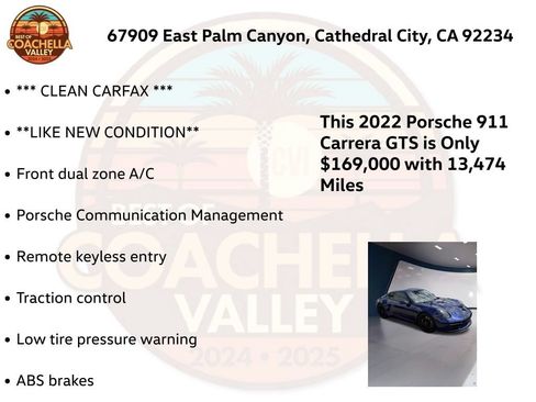 Used 2022 Porsche 911 Carrera GTS w/ Premium Package RWD image 5