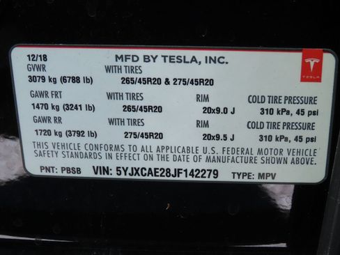 Used 2018 Tesla Model X 100D AWD/4WD image 21