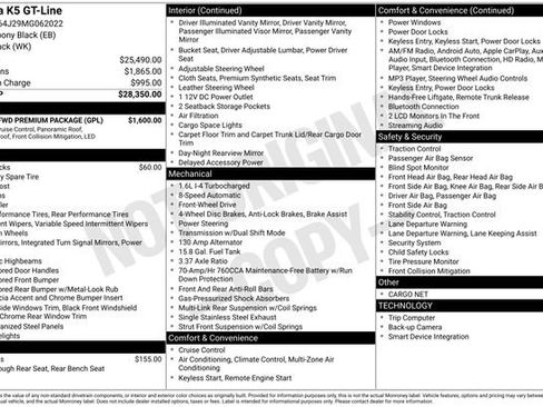 Used 2021 Kia K5 GT-Line w/ GT-Line FWD Premium Package image 11