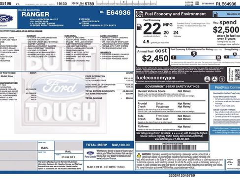 Used 2024 Ford Ranger XLT AWD/4WD image 8