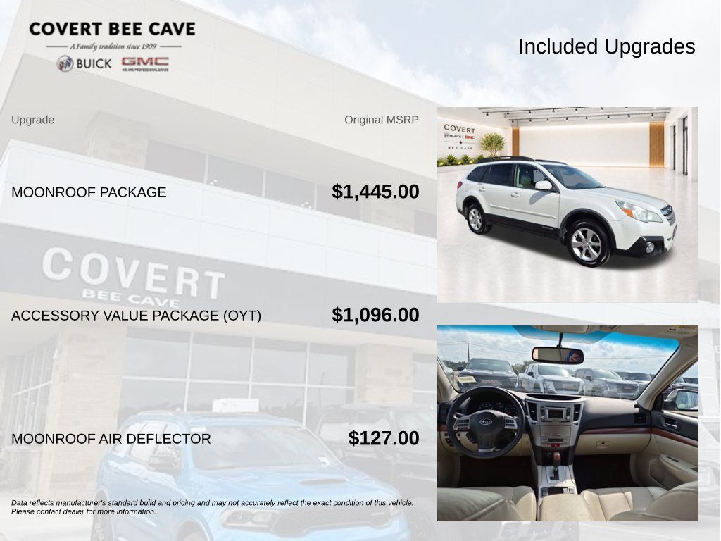 Used 2014 Subaru Outback 2.5i Limited AWD/4WD image 9