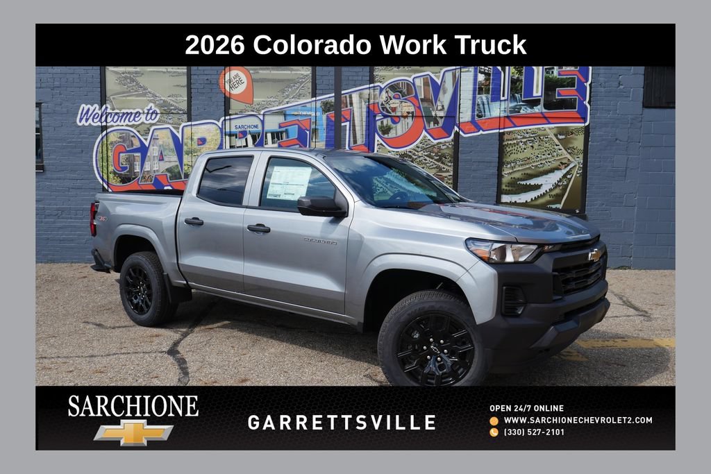 New 2026 Chevrolet Colorado W/T w/ WT Custom Package AWD/4WD image 1