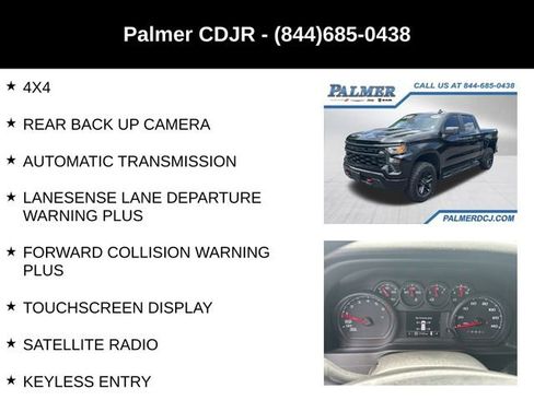 Used 2023 Chevrolet Silverado 1500 Custom Trail Boss w/ LPO, Dark Essentials Package AWD/4WD image 6