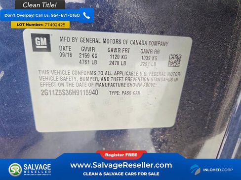 Used 2017 Chevrolet Impala LS image 16