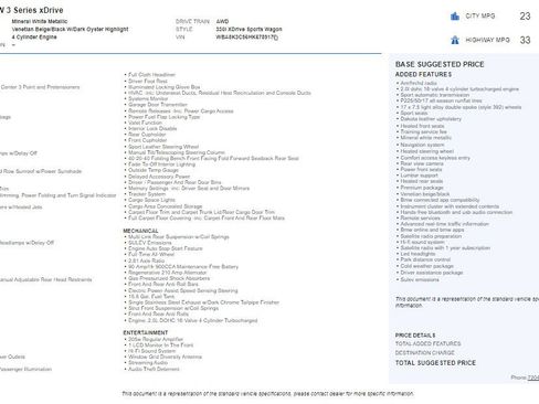 Used 2017 BMW 330i xDrive Wagon image 2