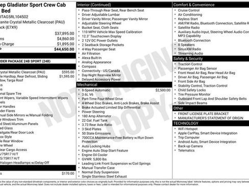 Used 2024 Jeep Gladiator Sport image 11