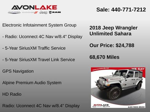 Used 2018 Jeep Wrangler Unlimited Sahara image 18