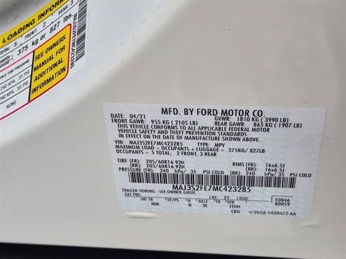 Used 2021 Ford EcoSport S FWD image 34