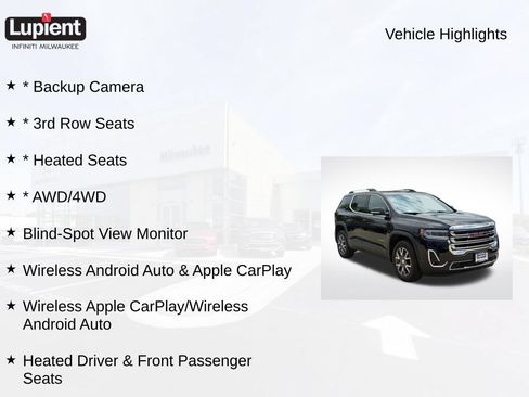 Used 2023 GMC Acadia SLT AWD/4WD image 2