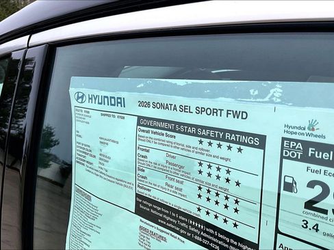 New 2026 Hyundai Sonata SEL image 14