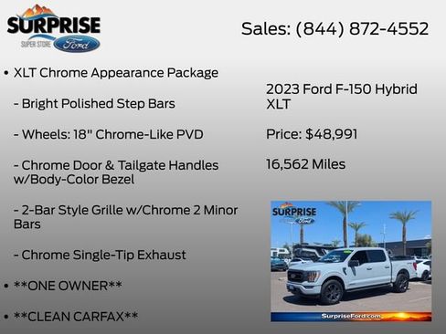 Certified 2023 Ford F150 XLT w/ Equipment Group 302A High AWD/4WD image 32